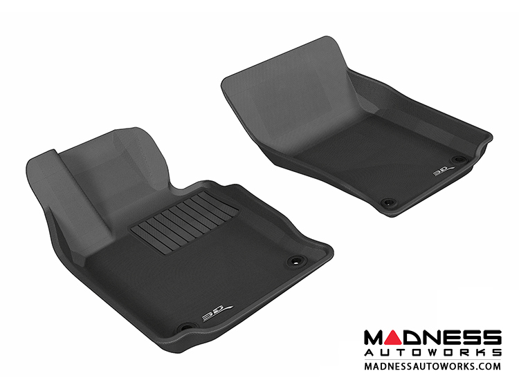 Porsche Panamera Floor Mats (Set of 2) - Front - Black by 3D MAXpider